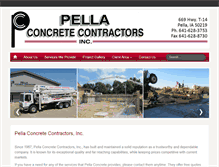 Tablet Screenshot of pellaconcretecontractors.com
